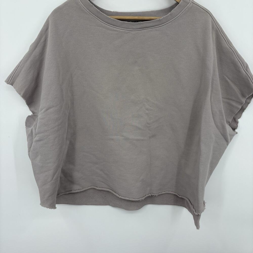 Frank & Eileen Capelet Sweatshirt One Size Minimalist Lounge Luxury Capsule Soft - Picture 5 of 10